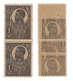 ROMANIA 1920 FERDINAND UZUALE 1 BAN PERECHE CU EROARE ABKLATSCH MNH