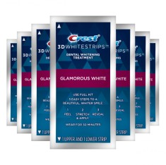 Benzi Crest 3D Glamorous White, 7 Plicuri, 10% concentratie, tratament pentru albirea dintilor