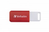 MEMORIE USB VERBATIM DATABAR 16GB USB 2.0 ROSU &quot;49453&quot; (TIMBRU VERDE 0.03 LEI)