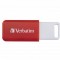 MEMORIE USB VERBATIM DATABAR 16GB USB 2.0 ROSU &quot;49453&quot; (TIMBRU VERDE 0.03 LEI)