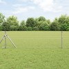 VidaXL St&acirc;lpi de Gard 12 pcs Argintiu 80 cm Oțel galvanizat