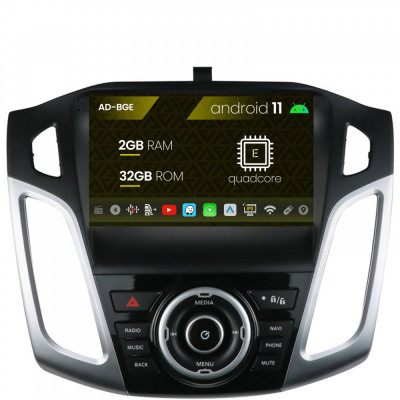 Navigatie Ford Focus 3 (2011-2019), Android 11, E-Quadcore 2GB RAM + 32GB ROM, 9 Inch - AD-BGE9002+AD-BGRKIT144 foto