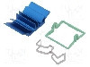 Radiator extrudat, aluminiu, 19mm x 19mm, albastru, Advanced Thermal Solutions - ATS-X50190B-C1-R0