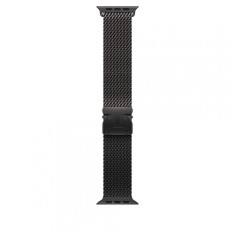Curea Apple pentru Apple Watch 49mm Black Titanium Milanese Loop Small