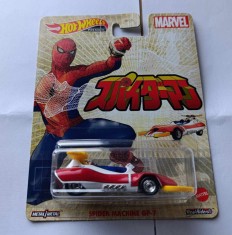 Macheta Spiderman Spider Machine GP-7 - HotWheels Premium 2021