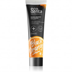 Ecodenta Expert Black Orange Whitening Pasta de dinti pentru albire neagra fara flor aroma Orange 100 ml