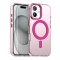 Husa MagSafe pentru Apple iPhone 16, Techsuit, CandyCase, Roz
