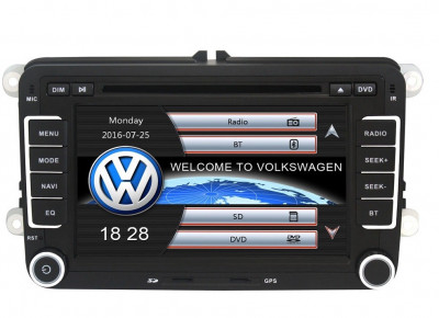 Navigatie Gps VW Golf 5 6 Passat B6 B7 CC Tiguan Touaren Jetta Eos Polo Sharan Amarok Caddy , Windows 6.0 , Dvd Player , Usb , Bluetooth , Card 8GB E foto