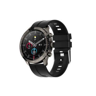 Ceas Smartwatch Twinkler TKY-QY05 Negru, Curea silicon cu Moduri sportive, Monitorizare tensiune arteriala, Memento sedentar, Calitate somn, Calorii a foto