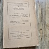 Etudes de Philologie Juridique et de Droit Romain Vol. I - Valentin Al. Georgescu