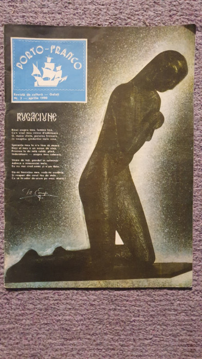 Revista Porto-Franco, de cultura Galati, nr 3, aprilie 1990, 36 pag