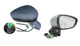 Oglinda exterioara Citroen C4 (B7), 09.2010-2011, Dreapta, reglare electrica; grunduit; incalzita; geam convex; cromat; senzor temperatura; 9 pini; c