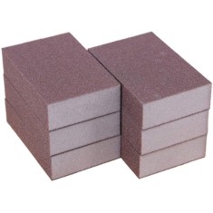 Set 6 x burete pentru curatat oale, cratite Foamworld, 10 x 7 x 2.5 cm, maro