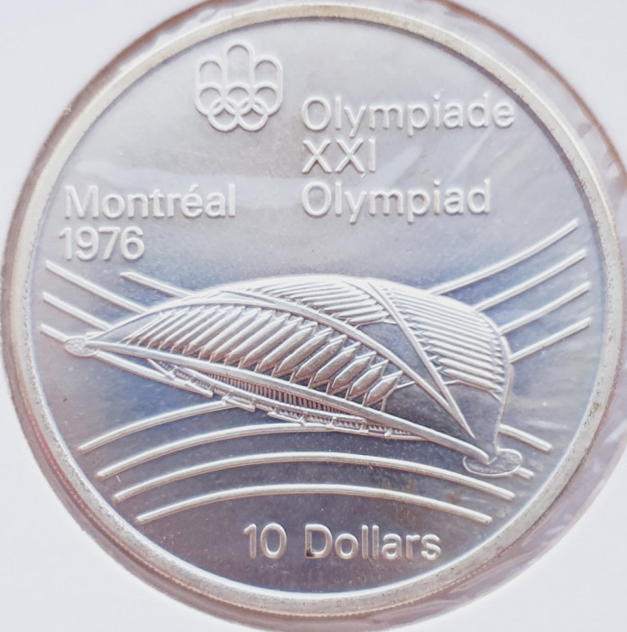 37 Canada 10 Dollars 1976 Montreal Olympic Velodrome km 114 argint