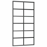 Cumpara ieftin Usa glisanta, negru, 102x205 cm, sticla ESG si aluminiu
