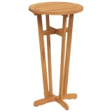 Cumpara ieftin Masă bar grădină lemn acacia 60x105 cm rotundă bistro exterior interior