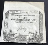 STR01 Franta Asignata Assignata 50 Sols 1793