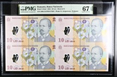 Coala 10 lei 2024 PMG67 UNC bancnota gradata