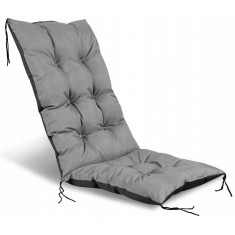 Pernă de scaun impermeabilă gri 80x50x50 cm