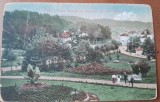 Carte postala, Govora, vedere generala din Parc spre vila Dtoru Taranu, perioada interbelica