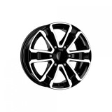 Set jante auto Kormetal R16 7J 6x130 ET45 Negru+ diamond cut Mercedes Sprinter , Vw Crafter