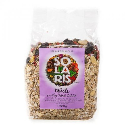 Musli cu Goji fara Zahar Solaris 500gr foto