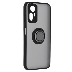 Husa telefon compatibila xiaomi redmi note 12s, glinth magnet auto si inel rotativ, negru foto