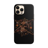 Husa compatibila cu Apple iPhone 13 model Skull atom, Silicon, TPU, Viceversa, Transparent, Carcasa