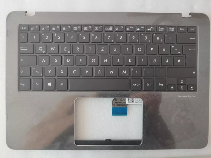 Carcasa superioara cu tastatura palmrest Laptop 2-in-1, Asus, ZenBook Flip UX360U, UX360UA, UX360UAK, 90NB0C03-R30GE0, 13NB0C03AM03211, iluminata, nea