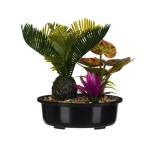 Cumpara ieftin Plante exotice decorative in ghiveci, Plastic, 23 cm, Oem