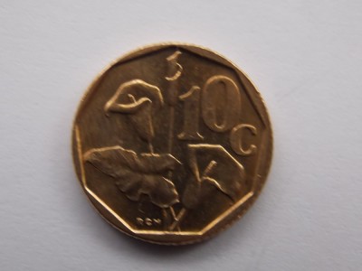 10 CENTS 1994 AFRICA DE SUD-AUNC foto