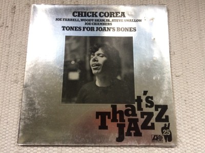 chick corea tones for joan&amp;#039;s bones 1968 disc vinyl lp muzica jazz hard bop gatefold atlantic records 1976 VG+ foto