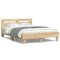 Gossi cadru de pat cu tablie stejar sonoma 135x190 cm lemn prelucrat