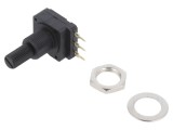 Potentiometru axial 2,2k&Omega; 200mW THT 6,25mm plastic mono
