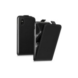 Husa pentru Apple iPhone X/iPhone XS, Piele ecologica, Negru, 42514.01