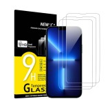 Set 3 folii protectie ecran NEW C pentru iPhone 13 Pro Max, iPhone 14 Plus, sticla securizata - RESIGILAT