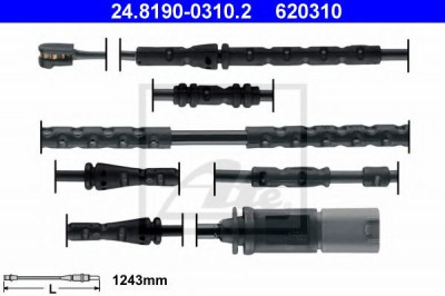 Senzor de avertizare,uzura placute de frana BMW X4 (F26) (2014 - 2016) ATE 24.8190-0310.2 foto