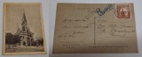Carte Postala, timbrata ( timbru Transnistria), corespondenta Bucuresti, datata anul 1942 - CENZURAT - Odesa Biserica Luterana - piesa rara, Circulata, Sinaia, Printata