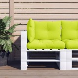 VidaXL Perne de paleți, 3 buc, verde aprins, material textil