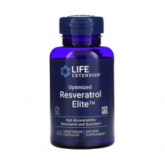 Optimized Resveratrol Elite, Bio-Quercetin, Life Extension, 60 capsule foto