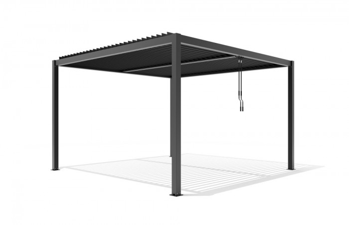 Pergola X Bioclimatica, Pavilion 3x4x2.5metri cu LED , Premium, Aluminiu, Ofertă limitata