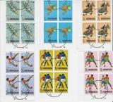 GRENADA- 1975 SERIE DEPARAIATA IN BLOC DE 4 (COTA 6 EURO)