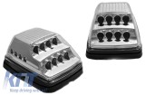 Indicatori laterali LED potriviti pentru Mercedes G-Class W463 1990-2012 - baza cromata Performance AutoTuning