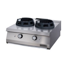 Masina de gatit pe gaz pentru WOK-2 arzatoare-80x70cm