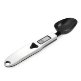 Cumpara ieftin Lingura digitala cu display lcd si cantar, negru/argintiu