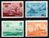 Romania 1931, LP 90, Semicentenarul Marinei Romane, seria, MNH LUX!