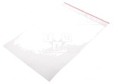 Pungă cu fermoar polietilenă 220mm x 150mm x 40um