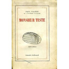 P. Valery Monsieur Teste Gallimard 1937 cartonata foto