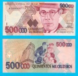 Brazilia (p#236) 500.000 Cruzeiros 1993 aUNC+ &#039;Andrade&#039; serie: A 5860064777 A