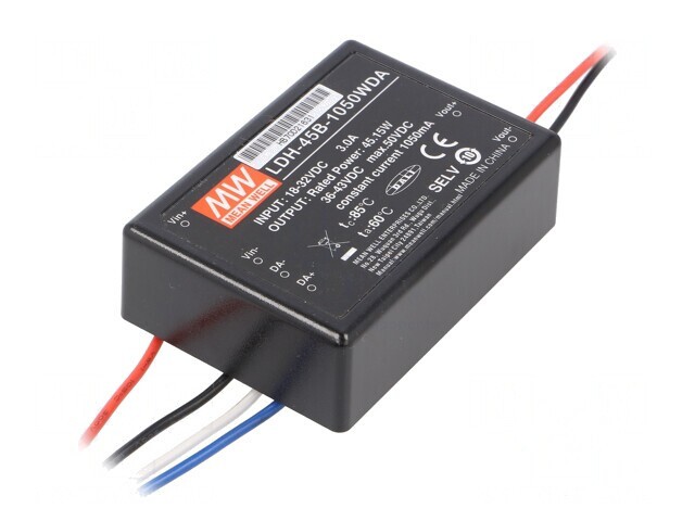 Convertor DC/DC 45,15W 18-32V la 36-43VDC 2A LDH-45B-1050WDA